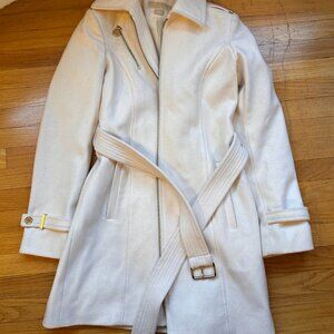 Michael Kors Winter White Pea Coat